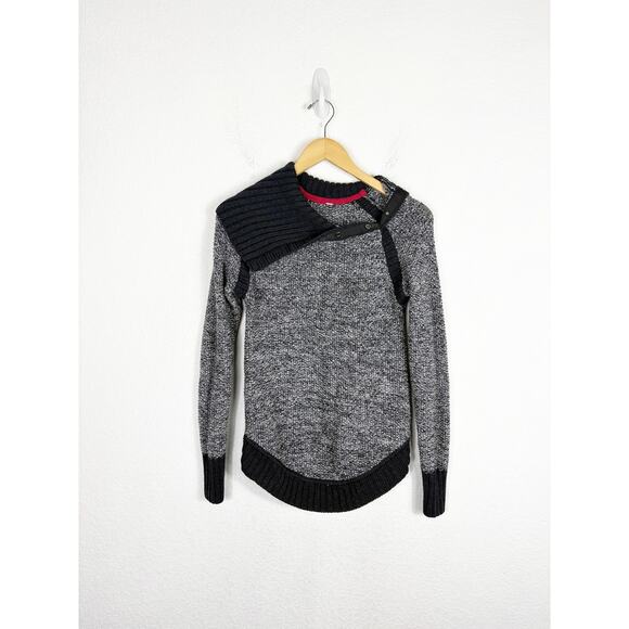 Lululemon Passage To Prana Sweater Merino Wool Pullover Snap Collar - Picture 3 of 11